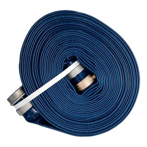 Lay Flat PVC Discharge Hose / Camlock Fitting Assembly / 3 in x 50 ft